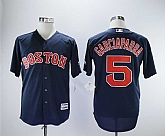 Red Sox 5 Nomar Garciaparra Navy Throwback Baseball Jerseys,baseball caps,new era cap wholesale,wholesale hats